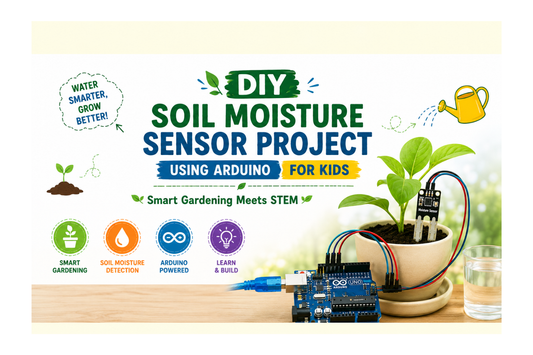 DIY Soil Moisture Sensor Project Using Arduino for Kids - Smart Gardening Meets STEM